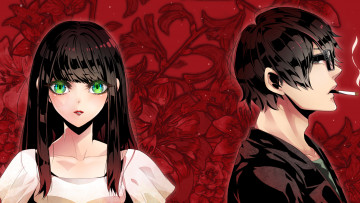 Картинка аниме subete+ga+f+ni+naru девушка взгляд фон