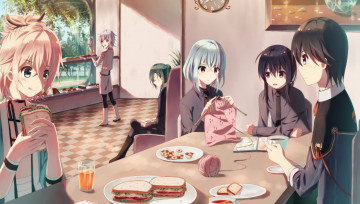 Картинка аниме touken+ranbu персонажи