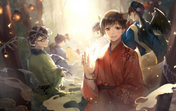 Картинка аниме osomatsu-san братья парни