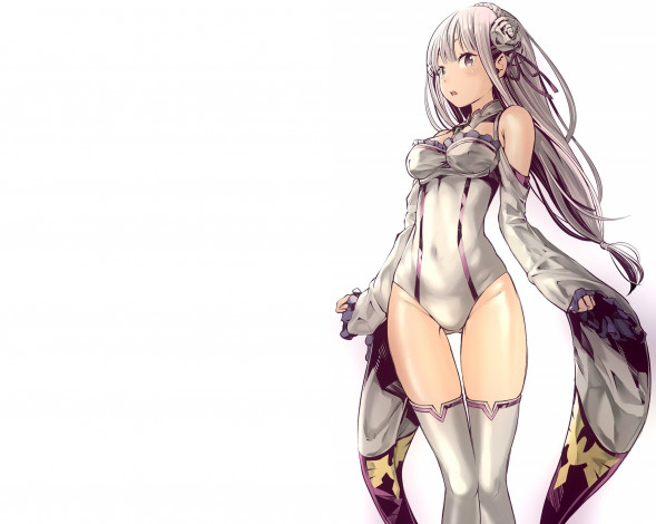Обои картинки фото аниме, re,  zero kara hajimeru isekai seikatsu, эмилия