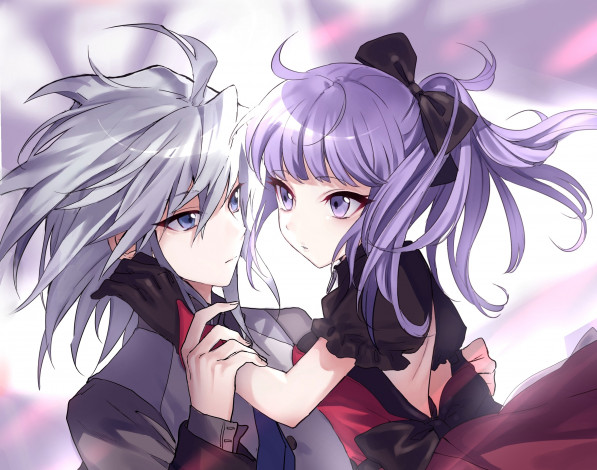 Обои картинки фото аниме, yu-gi-oh, двое