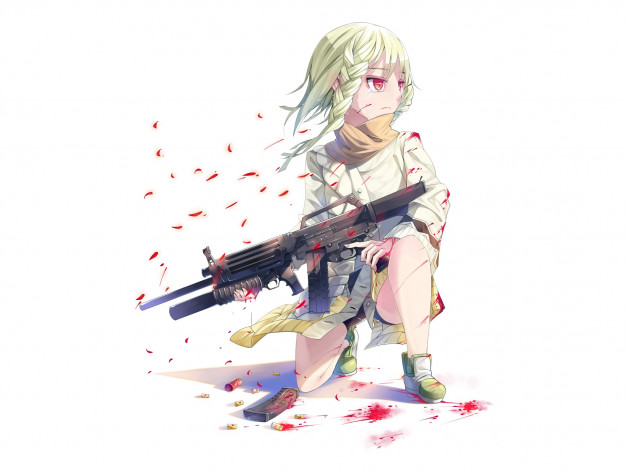 Обои картинки фото аниме, black bullet, чёрная, пуля