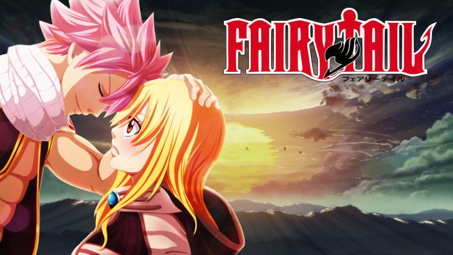 Обои картинки фото аниме, fairy tail, хвост, феи