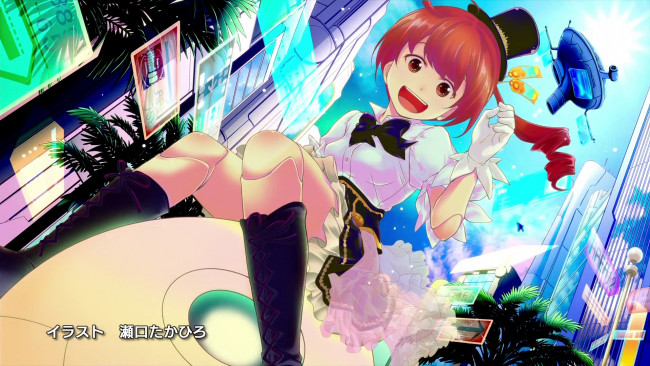 Обои картинки фото аниме, koukaku no pandora, взгляд, девушка, фон