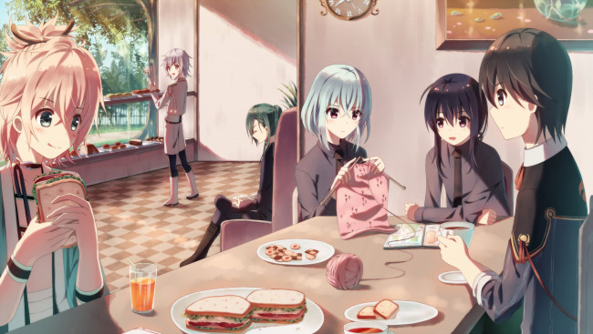 Обои картинки фото аниме, touken ranbu, персонажи