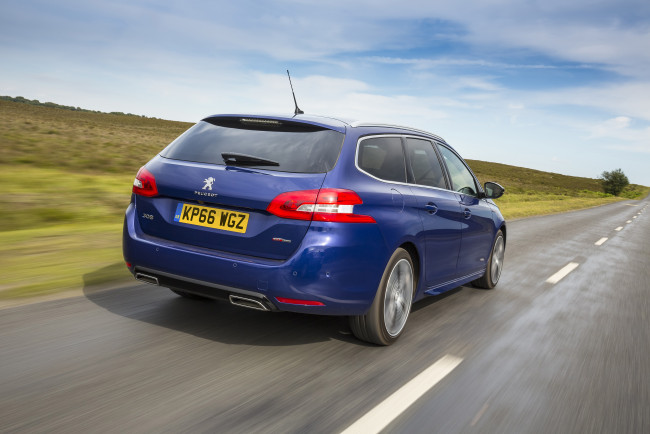 Обои картинки фото автомобили, peugeot, 2015г, line, uk-spec, 308, sw, gt