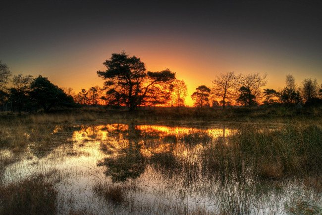 Обои картинки фото природа, восходы, закаты, рассвет