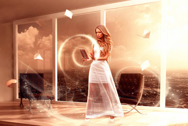 Обои картинки фото фэнтези, фотоарт, магия, любовь, гуляк, девушка