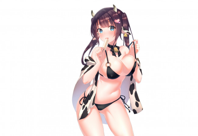 Обои картинки фото аниме, животные,  существа, телочка