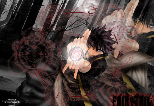 Обои картинки фото аниме, fairy tail, хвост, феи