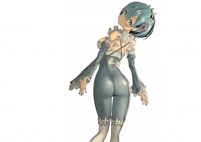 Обои картинки фото аниме, re,  zero kara hajimeru isekai seikatsu, рем, девушка