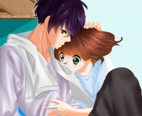 Картинка аниме fujiwara-kun+wa+daitai+tadashii пара