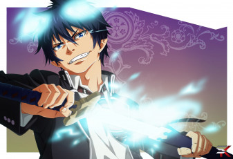 обоя аниме, ao no exorcist, рин
