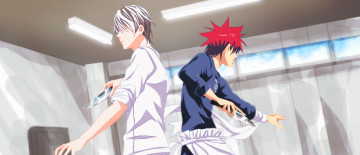Картинка аниме shokugeki+no+soma двое