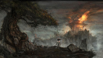 Картинка аниме afro+samurai афро-самурай