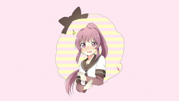 Картинка аниме yuru+yuri фон взгляд девушка