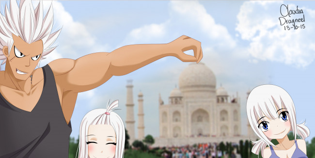 Обои картинки фото аниме, fairy tail, хвост, феи