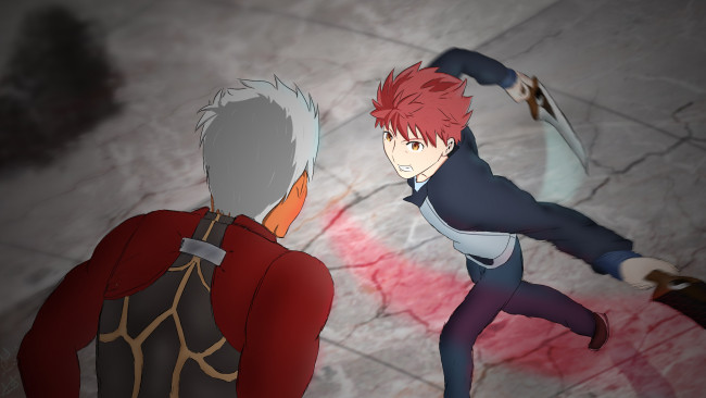 Обои картинки фото аниме, fate, stay night, сражение