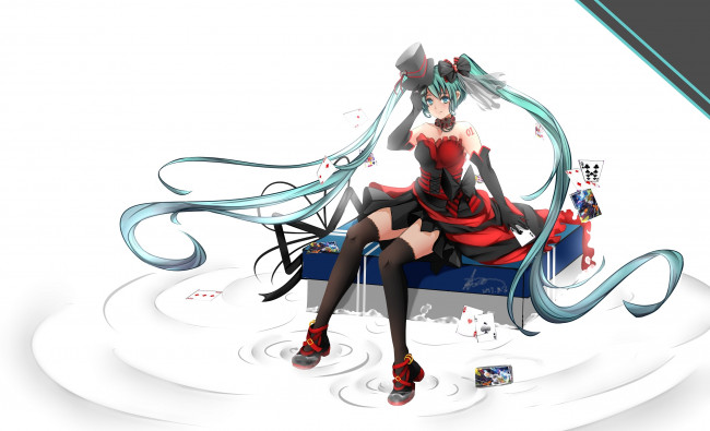 Обои картинки фото аниме, vocaloid, hatsune, miku