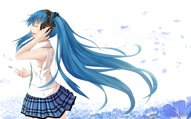 Обои картинки фото аниме, vocaloid, девушка