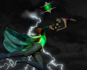 Картинка 3д+графика фантазия+ fantasy фон взгляд девушки