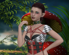 Картинка 3д+графика эльфы+ elves взгляд фон эльфийка