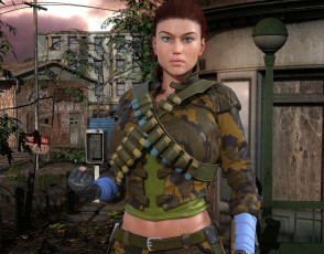 Картинка 3д+графика фантазия+ fantasy фон взгляд девушка