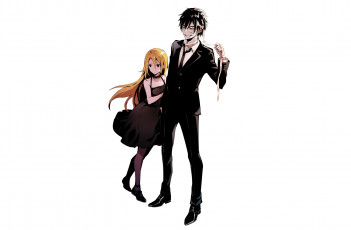 Картинка аниме satsuriku+no+tenshi satsuriku no tenshi ангел кровопролития парень девушка