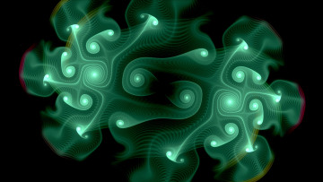 Картинка 3д+графика фракталы+ fractal цвет фон узор