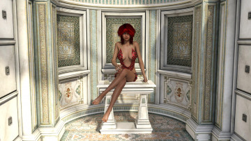 Картинка 3д+графика люди+ people фон взгляд девушка