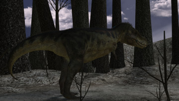 Картинка 3д+графика животные+ animals динозавр