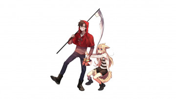 Картинка аниме satsuriku+no+tenshi satsuriku no tenshi ангел кровопролития парень девушка