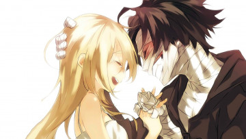 Картинка аниме satsuriku+no+tenshi satsuriku no tenshi ангел кровопролития парень девушка