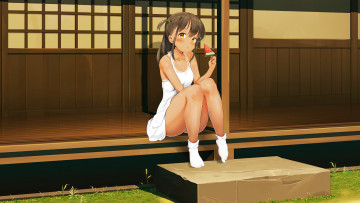 Картинка аниме unknown +другое+ фон взгляд девушка