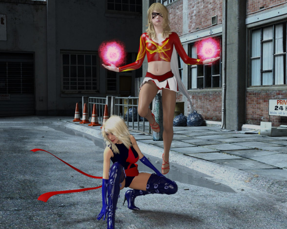 Обои картинки фото 3д графика, фантазия , fantasy, девушки, взгляд, фон