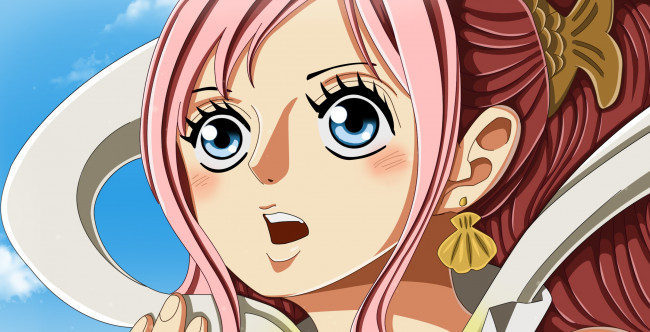 Обои картинки фото аниме, one piece, девушка, взгляд, фон