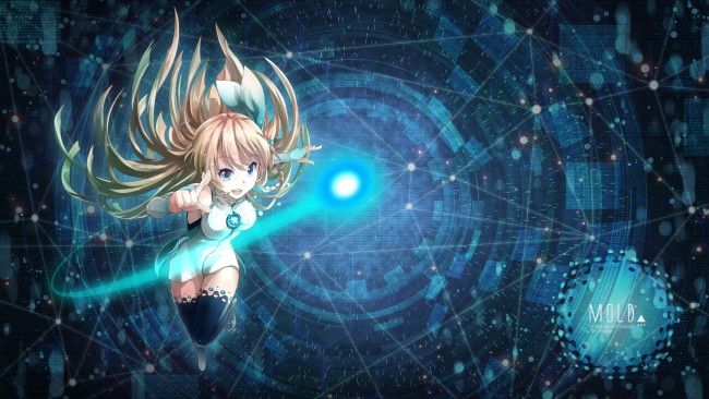 Обои картинки фото аниме, магия,  колдовство,  halloween, девушка