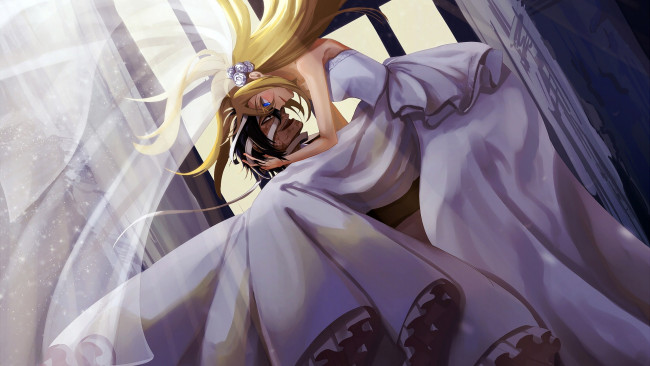 Обои картинки фото аниме, satsuriku no tenshi, satsuriku, no, tenshi, ангел, кровопролития, парень, девушка