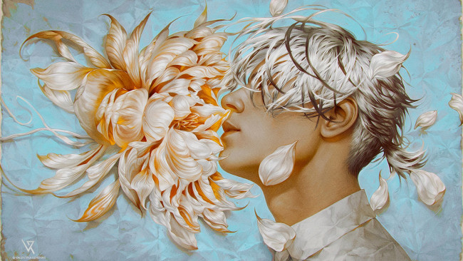 Обои картинки фото аниме, unknown,  другое , парень