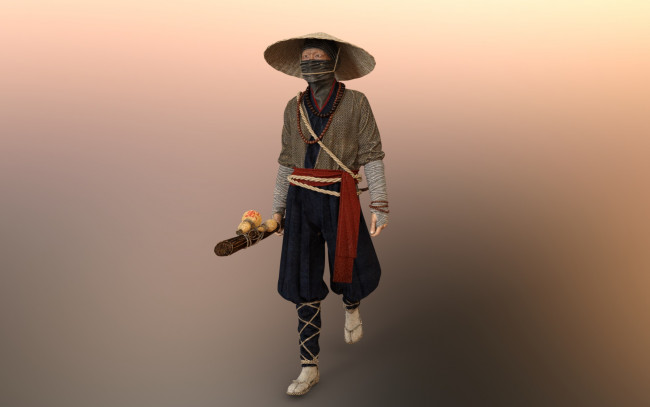 Обои картинки фото 3д графика, люди , people, самурай