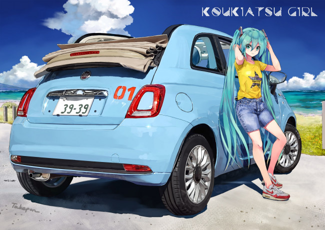 Обои картинки фото аниме, vocaloid, девушка