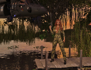 Картинка 3д+графика люди+ people девушка фон взгляд