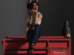 Картинка 3д+графика существа+ creatures фон взгляд девушка