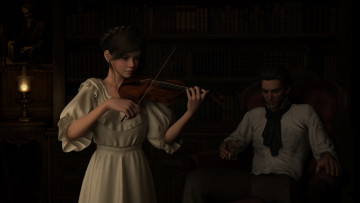 Картинка 3д+графика люди+ people фон девушка взгляд