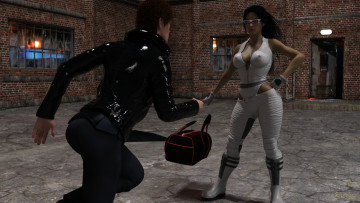 Картинка 3д+графика люди+ people фон взгляд девушка