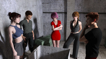 Картинка 3д+графика люди+ people фон взгляд девушки