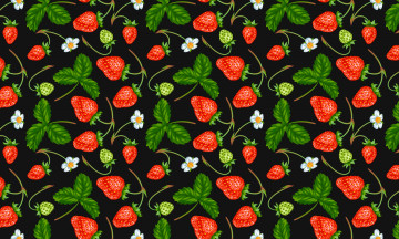 Картинка векторная+графика еда+ food клубника