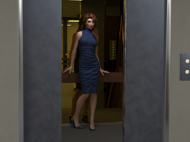 Обои картинки фото 3д графика, люди , people, фон, взгляд, девушка