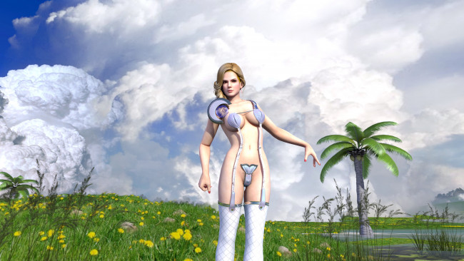 Обои картинки фото 3д графика, фантазия , fantasy, фон, взгляд, девушка