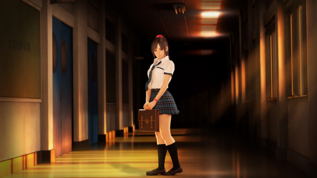 Обои картинки фото 3д графика, люди , people, фон, взгляд, девушка